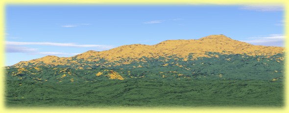 Rendered Image of Mt. Diablo As Seen From Alamo, CA